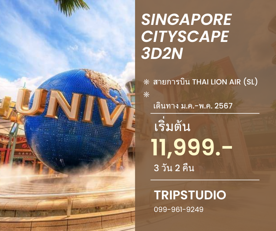 SINGAPORE CITYSCAPE 3D2N  NOV  23 - MAY 24